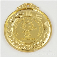 专业设计奖章彩带银质龙年彩银章厨师奖章织带锌合金奖章