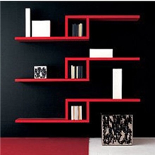 创意格子L型搁板四件套书架置物架壁挂架挂墙架创意搁板