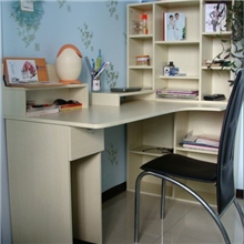 批发零售转角电脑桌组合简洁书桌家用书柜书架台式电脑桌