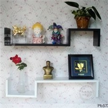 批发零售S型搁板墙壁架装饰隔板壁挂托架置物架