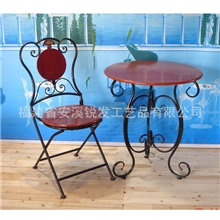 木纹面可折叠铁制桌子桌子批发餐厅桌子简约桌子酒店桌子