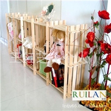 10格实木书架/置物架/陈列架/架子/格架墙上书架书架实木