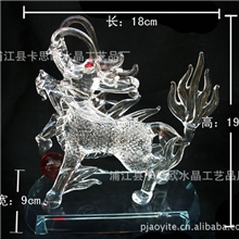 【卡思欧-倾情出品】供应水晶摆件麒麟/财源广进旺财运风水摆件
