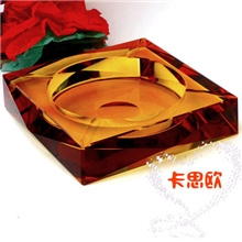 【厂家直销】水晶烟缸2013高档热销新款烟灰缸烟灰缸彩印系列