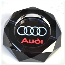 【特价】宝马/保时捷/奥迪车标水晶烟灰缸可定制彩印4S店礼品
