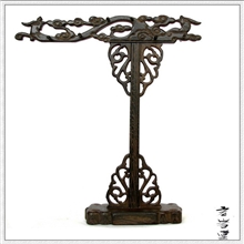 【宏岩堂】双凤笔架*12针*鸡翅木*诚招批发代理商