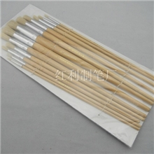 厂家大量批发油画笔.正宗桦木杆582-12画笔笔刷