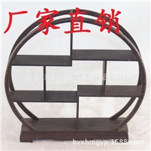 厂家直销供应红木鸡翅木博古架多宝架展示架半圆形家居装饰架批发