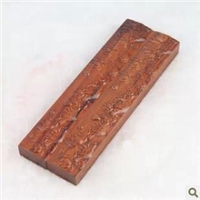 红木荷花镇尺批发花梨木书镇浮雕镇纸书画用品厂家直销