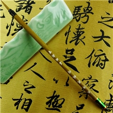 湖州原产正品优质书画毛笔小号花枝俏专业书画毛笔供应