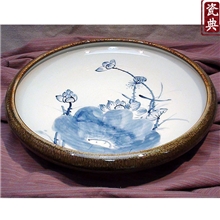 景德镇手绘陶瓷茶洗笔洗小鱼缸水仙多肉碗莲花盆水培植物盆栽