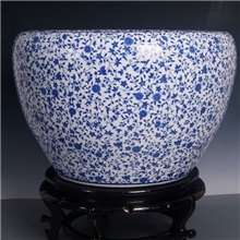 景德镇陶瓷鱼缸字画缸置物罐青花瓷水缸莲子缸米缸花盆摆件