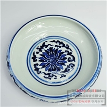 仿古30件《大清乾隆年制》青花缠枝莲笔洗文房用品