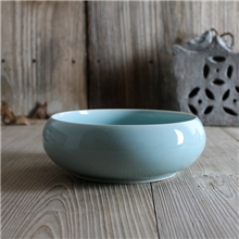 龙泉瓷迹青瓷陶瓷毛笔碎瓷水盂文房四宝书法书房用品小号笔洗