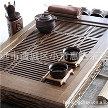 祈茗实木茶盘抽屉式储水茶盘鸡翅木双龙功夫茶具品牌正品