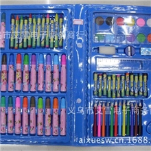 厂家定做86儿童绘画套装文具套装画笔蜡笔水彩笔套装