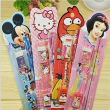 厂家直销儿童礼品韩国文具套装铅笔等5件套学习