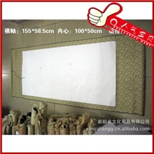 供应2013东莞文房用品三四尺空白画轴卷轴高档锦绫仿菱精装裱