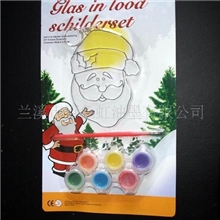 圣诞礼品亮光单片DIY透光料丙烯颜料美术颜料