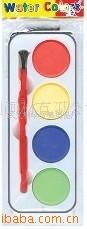 儿童美术水彩4色40MM半干水彩大方盒装可定制