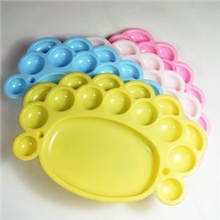 批发调色盘水粉盘彩色水彩调色板中号调色盒