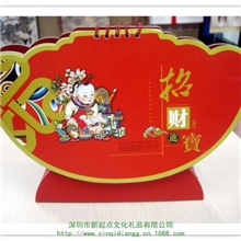 专业供应东莞2014年广告台历马年时尚新款异形台历加工制作