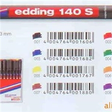 供应德国艾迪Edding140S投影胶片园林景观设计记号笔0.3mm8色正品