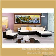 财源滚滚生财有道油画山水画客厅新款热特价销大幅挂画系列