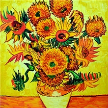 亏本促销现货50x60cm梵高向日葵大量批发高品质精美纯手绘油画