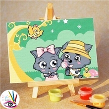 三原色/梦蕾diy数字油画厂家-直销-代理-加盟-批发10*15爱意绵绵