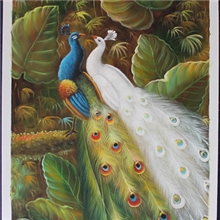 油画TH869660X90孔雀现货批发定做高.中.低档和各式尺寸