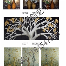 供应精雕版画酒店壁画贴箔工程千浔艺术欢迎与你合作！07