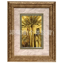 供应批发浮雕金箔工艺画各种规格豪华浮雕金箔工艺画