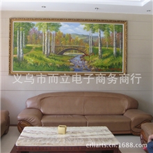酒店装饰油画山水风景画厂家直销热卖风景画而立油画厂