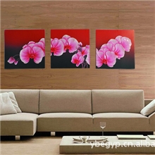 【厂家直销】树脂浮雕画批发画红蝴蝶兰（图）