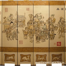 大型屏风古典屏风仿清明屏风