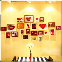 【淘宝爆款】现代装饰照片墙环保无害卧室相框墙23相框墙