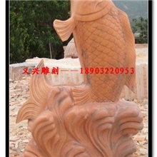 流水喷泉石雕鱼雕塑石材雕刻鱼大理石雕塑喷水石鱼雕刻