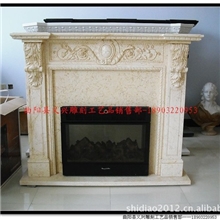 米黄石材壁炉装饰石材雕刻定制定做石雕大理石装饰欧式