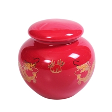 新品红金龙5#茶叶罐礼品罐陶瓷茶叶罐定制礼品罐LOGO专业生产
