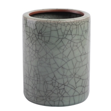 梅子青哥窑笔筒茶具单品配件生产定制批发陶瓷笔筒LOGO