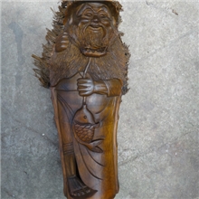 竹根雕批发竹根雕站渔翁象山竹根雕