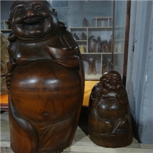 竹根雕批发竹雕工艺品竹根雕（开心佛）