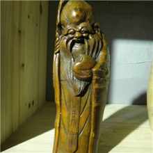 竹根雕批发竹根雕（老寿星）竹雕工艺品