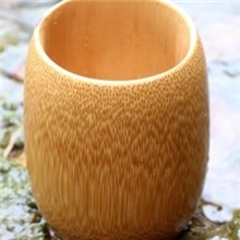 竹制品竹雕笔筒碳化酒杯竹筒可定制尺寸可加logo