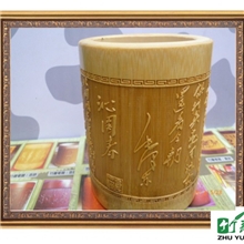 厂家商务礼品定制/文房四宝笔筒/创意小工艺品批发竹雕竹刻笔筒