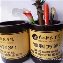 江西井冈山特色商务促销礼品笔筒.竹雕笔筒加工批发定制/工艺礼品