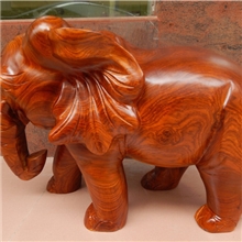 红木木雕工艺品木雕吉祥大象摆件吉祥（象）如意家居镇宅摆件
