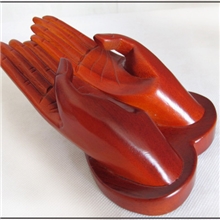 越南红木工艺品名片手个性名片夹双手名片架办公室摆件