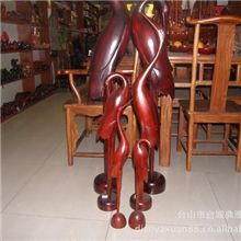 精品悠闲木雕仙鹤仙鹤红木鹤木鹤
